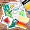 153 Pieces Deluxe Wooden Art Set Crafts Drawing Painting Coloring Supplies Kit with 2 A4 Sketch Pads, Halloween Creative Gift Box for Adults Artist Beginners Kids Girls Boys